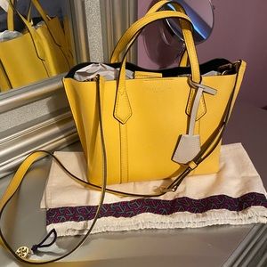 Tory Burch perry small triple compartment tote
